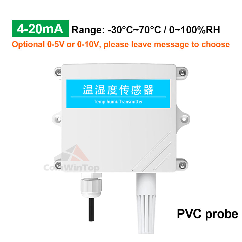 IP65 Protection RS485 Temperature Humidity Transducer Transmitter with LED Display, Support Modbus