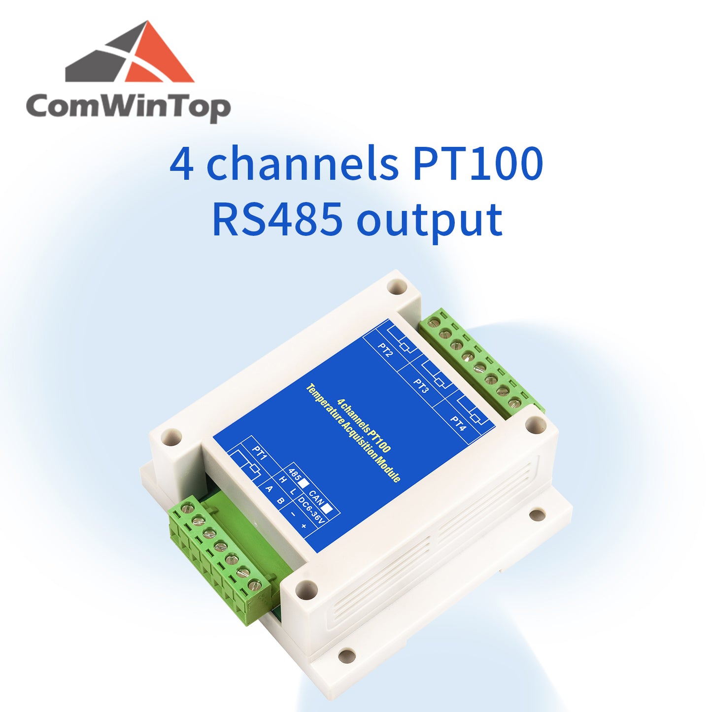 2/4/8/16 channels PT100 K/S/R/B/N/E/J/T type Thermocouple Sensor RS485 Modbus Output Temperature Acquisition Module