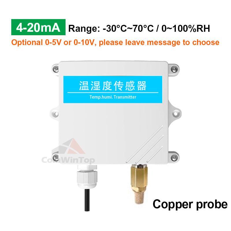 IP65 Protection RS485 Temperature Humidity Transducer Transmitter with LED Display, Support Modbus