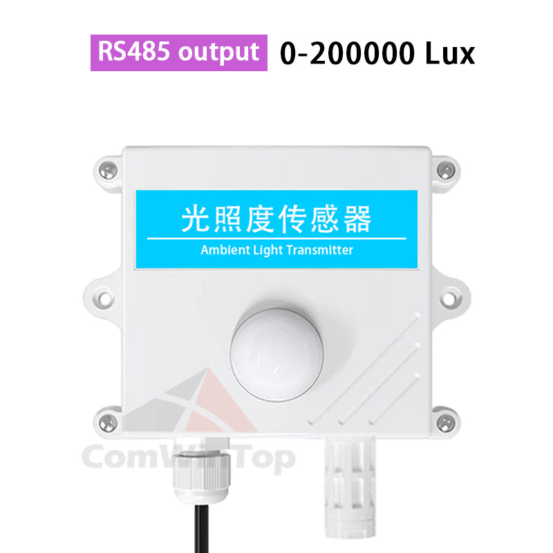 Light sensor 0-10V 0-5V 4-20mA RS485 200000Lux 65535Lux industrial intensity illumination acquisition transmitter