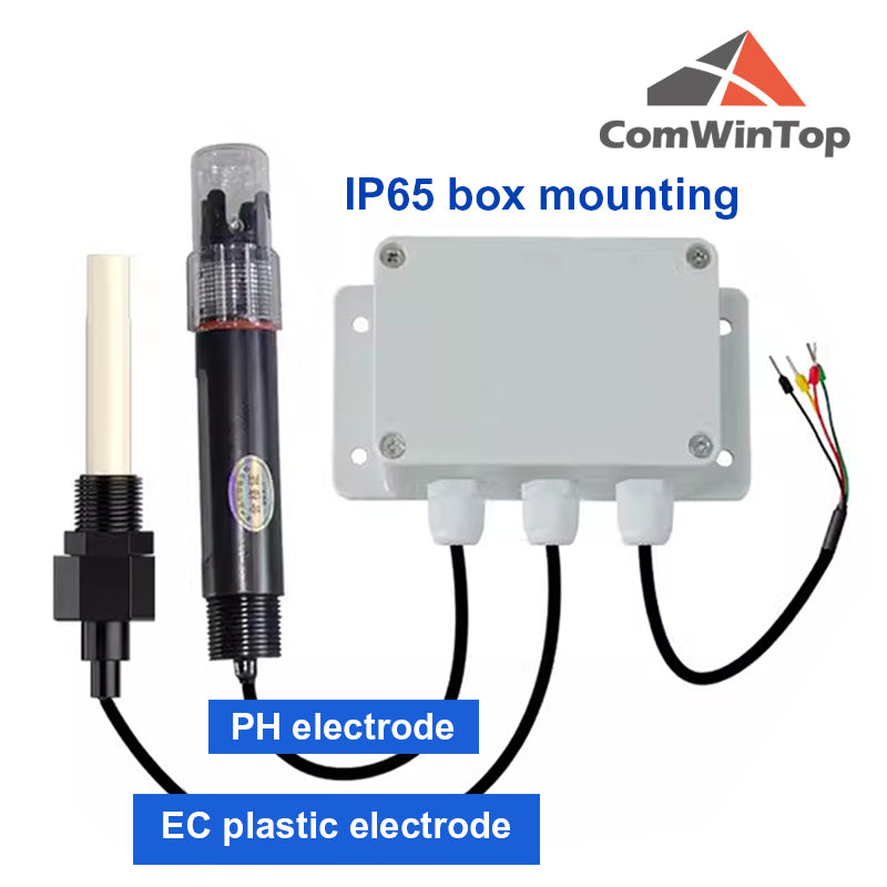 PH EC 2 in 1 Water Quality Detector RS485 Modbus transmitter Industrial Sewage Monitor for Agricultural Aquaculture