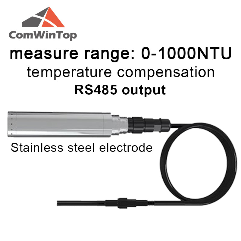 RS485 Turbidity Sensor Detector Turbidity Sludge Concentration Meter MLSS Turbiditys Suspension Water Quality Transmitters