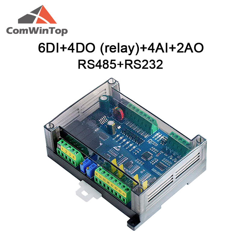 CWT-BK-06040402 6Di 4Do 4Ai 2Ao Digital input and output Analog Input and Output RS485 RS232 Modbus Rtu Io Module