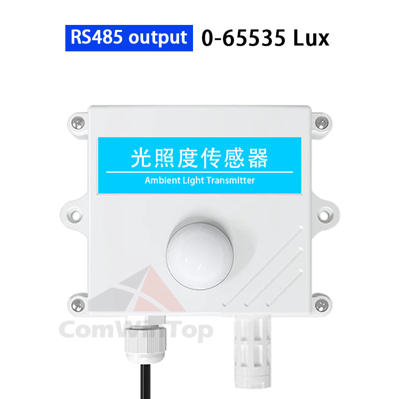 Light sensor 0-10V 0-5V 4-20mA RS485 200000Lux 65535Lux industrial intensity illumination acquisition transmitter