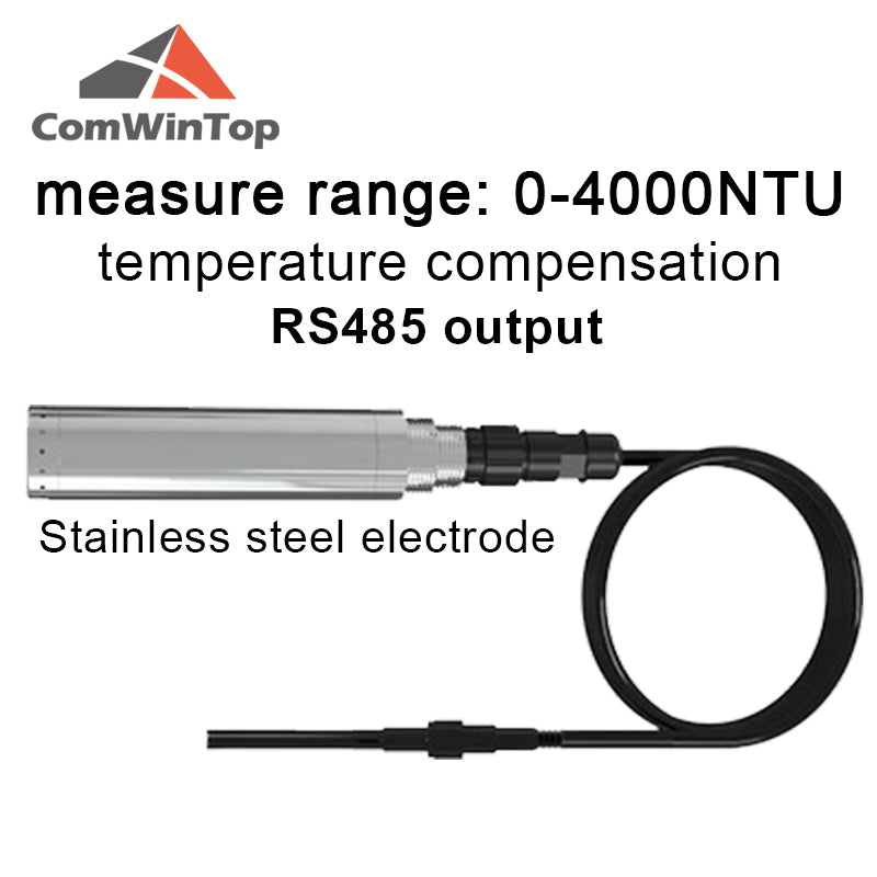 RS485 Turbidity Sensor Detector Turbidity Sludge Concentration Meter MLSS Turbiditys Suspension Water Quality Transmitters