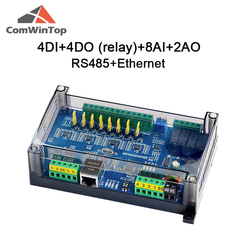 CWT-BK-04040802 4Di 4Do 8Ai 2Ao Digital input and output Analog Input and Output RS485 RS232 Ethernet Modbus Rtu Io Module