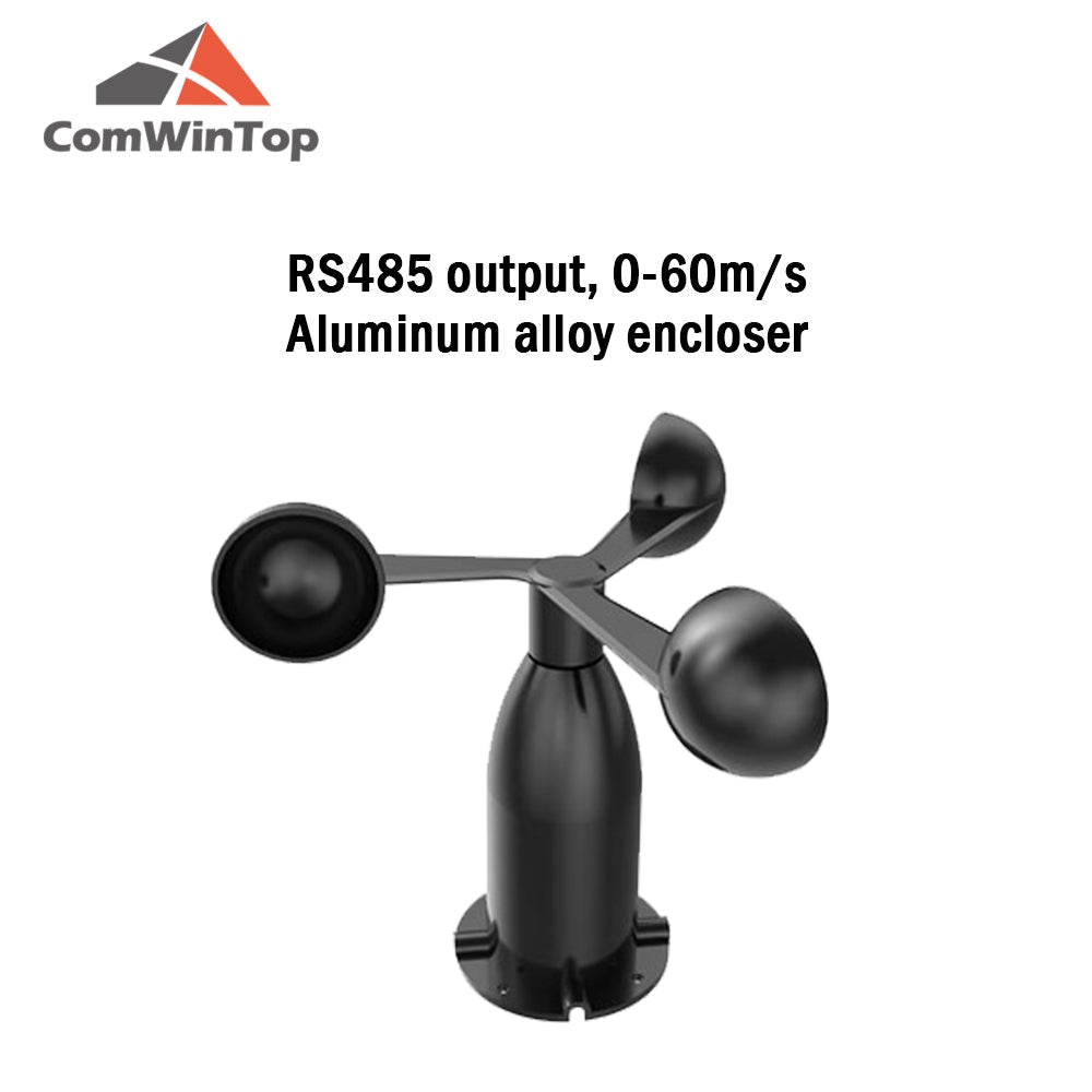 0-60m/s Aluminum alloy Wind Speed Sensor 4-20MA 0-5V 0-10V RS485 Pulse Output Wind Speed Transmitter Anemometer