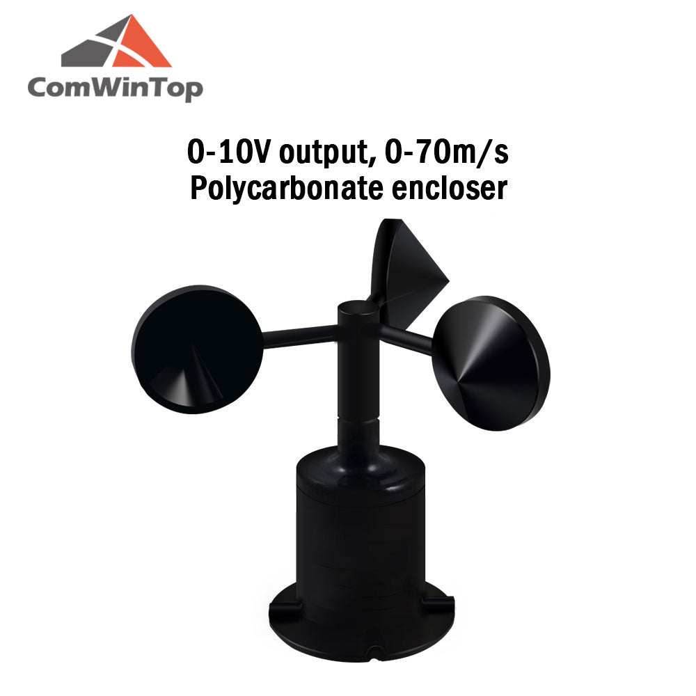 0-70m/s Polycarbonate Body Wind Speed Sensor 4-20MA 0-5V 0-10V RS485 Pulse Output Wind Speed Transmitter Anemometer