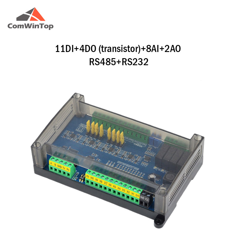 CWT-BK-11040802 11Di/4Do/8Ai/2Ao Digital input and output Analog Input and Output Rs485 Modbus Rtu Io Module