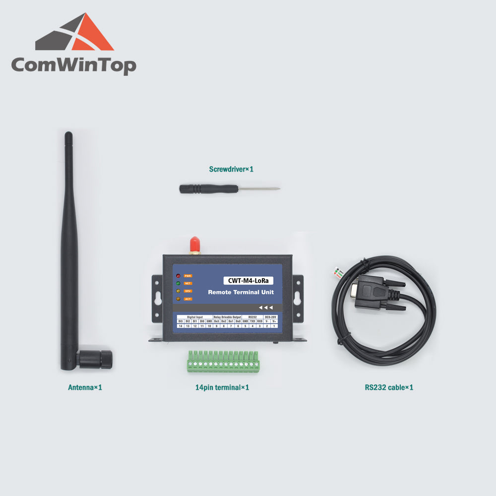 CWT-M4-LoRa 4Di+4Do Wireless 433M LoRa Modbus IO Module Modbus RTU