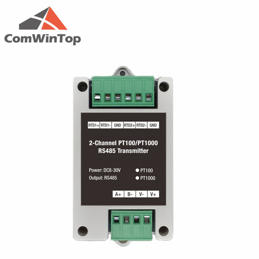 2 channels PT100/PT1000 Rs485 Modbus Output Temperature Acquisition Module