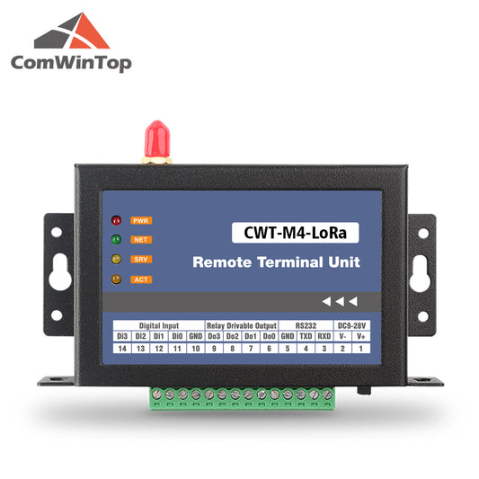 CWT-M4-LoRa 4Di+4Do Wireless 433M LoRa Modbus IO Module Modbus RTU