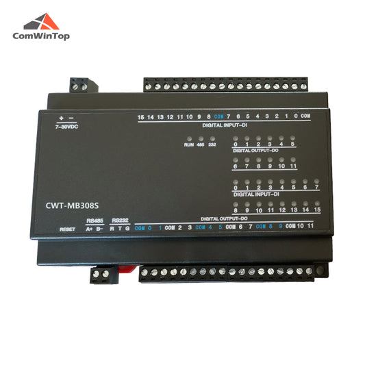 CWT-MB308S 16AI+4AO+8DI+6DO RS485 RS232 Rj45 Modbus Rtu Tcp Io Acquisition Module