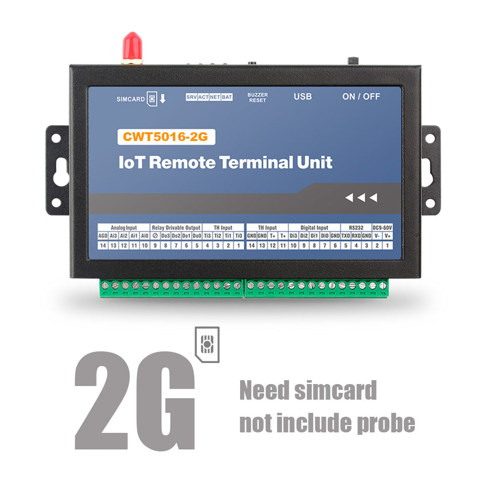CWT5016 8-channels GSM/Wi-Fi Iot Temperature Alarm Data Logger with Cloud APP Monitoring