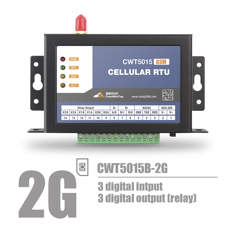 CWT5015B 3DI 3DO Gsm Gprs 4g Wi-Fi Remote Io Module Rtu Modem Controller