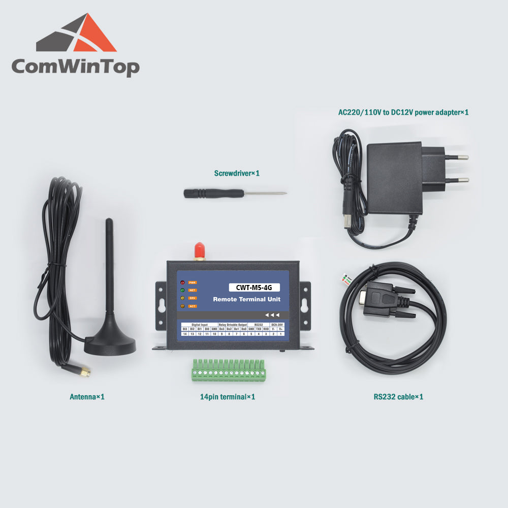 CWT-M5-4G 3Di+3Do 4g Modbus Tcp IO Module, 4g Modbus Controller