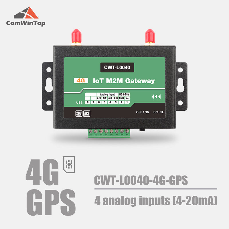 CWT-L0040S 4Ai RS485 Modbus Gprs 3G 4G Wifi Rtu Modem Iot Gateway