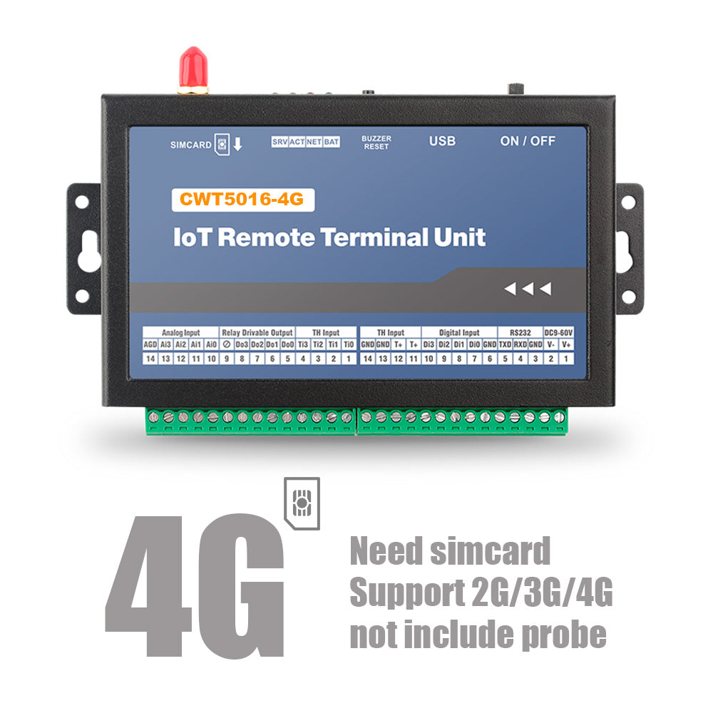 CWT5016 8-channels GSM/Wi-Fi Iot Temperature Alarm Data Logger with Cloud APP Monitoring