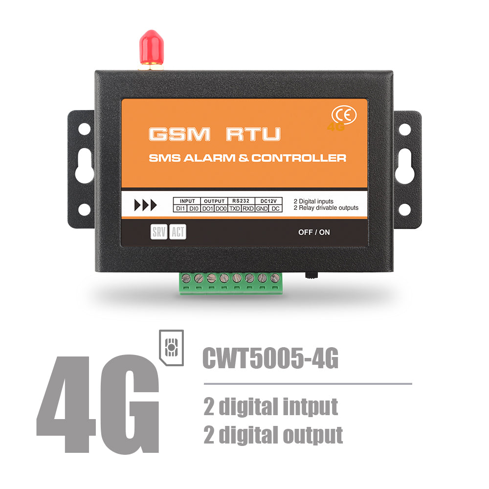 CWT5005 2DI 2DO Sms Gsm Alarm Module, Gsm relay controller, Gsm Relay Switch