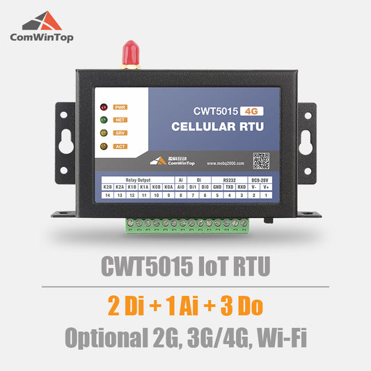 CWT5015 2DI 1AI 3DO Gsm Gprs 4g Wi-Fi Remote Io Module Rtu Modem Controller