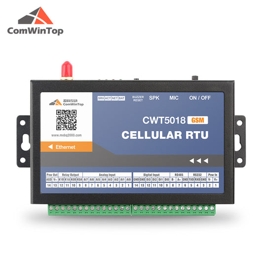 CWT5018 4DI 8AI 2Do Rs485 Gsm Gprs 4g Ethernet Wi-Fi Modbus Rtu Tcp Mqtt M2M IoT Gateway