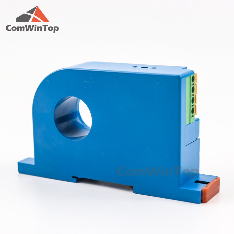 AC 0-400A Input 4-20mA/RS485 output Din type Current Transmitter closed loop Perforated ac ampere signal transducer current sens