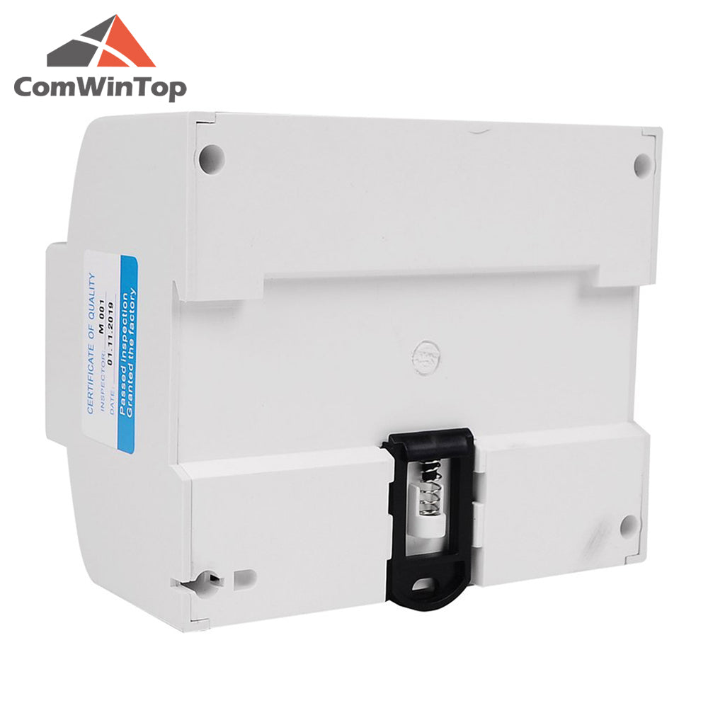 3 Phase 4 Wire RS485 Modbus 380V DIN Rail Energy Meter Digital Backlight Power Factor Monitors With Voltage Current Display