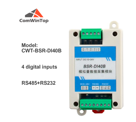 CWT-BSR Series Di / Do / 0-20mA / 0-10V / Pt100 / termocouple to RS485 Modbus Rtu IO Module