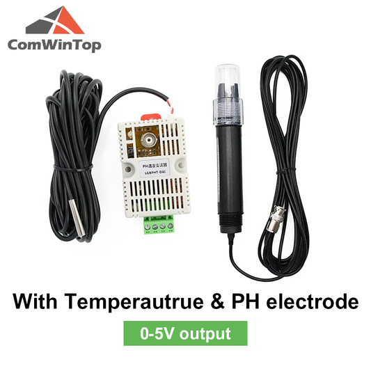 Water PH Temperature Transmitter Detection Sensor Module Voltage 0-5V 0-10V 4-20mA RS485 Output PH sensor PH electrode BNC