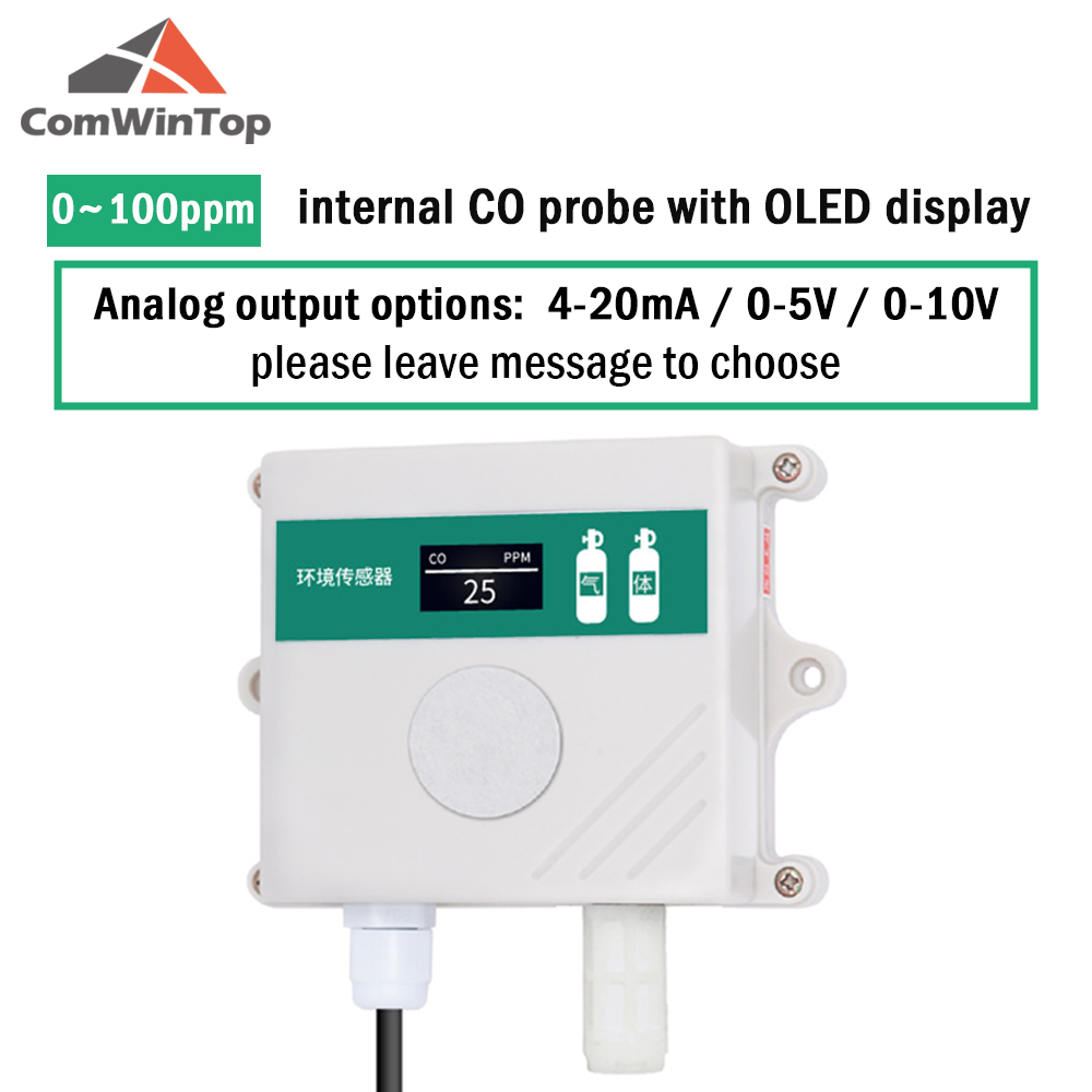 CO sensor CO transmitter carbon monoxide transmitter in greenhouse agriculture farm carbon monoxide detector modbus RS485