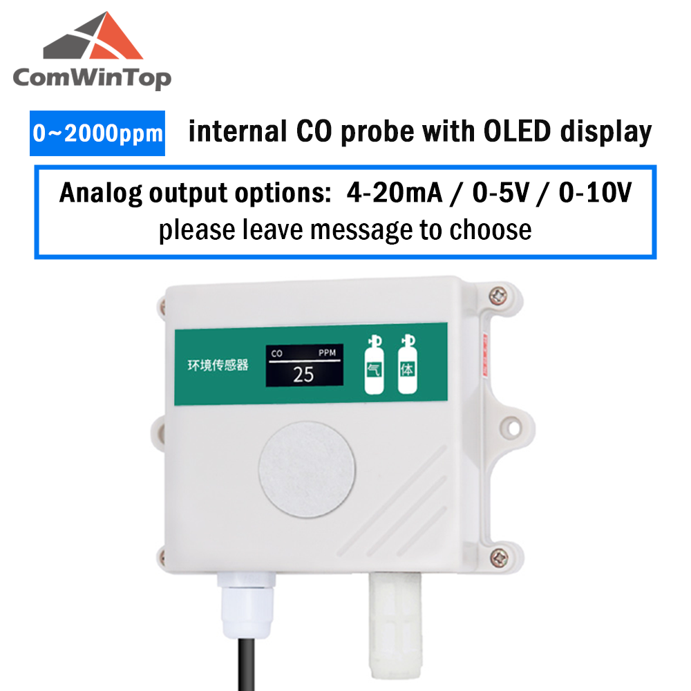 CO sensor CO transmitter carbon monoxide transmitter in greenhouse agriculture farm carbon monoxide detector modbus RS485