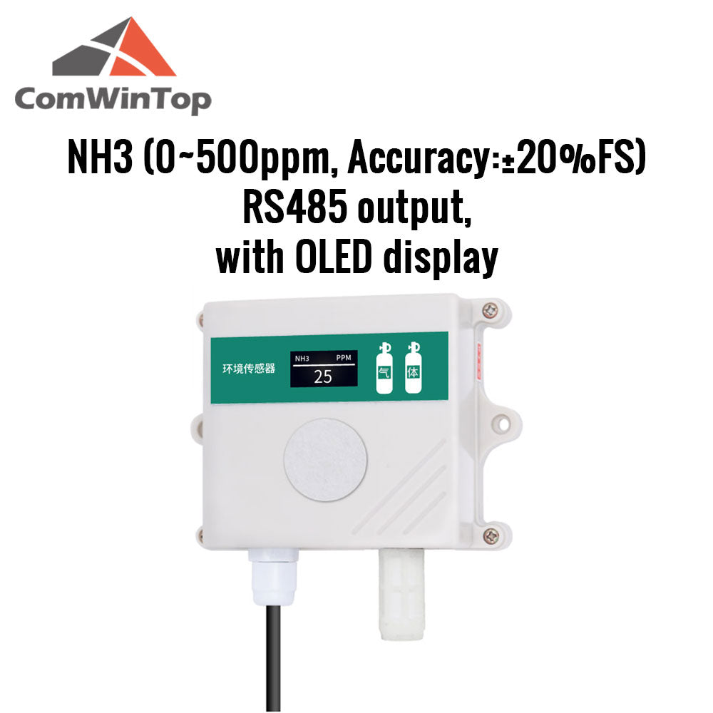 NH3 sensor NH3 transmitter in greenhouse agriculture farm NH3 detector modbus RS485 4-20mA 0-5V