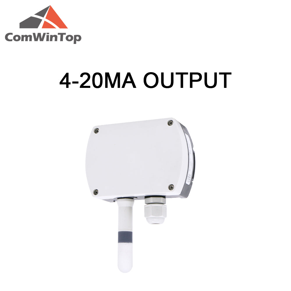 RS485 wall-mounted temperature and humidity transmitter 4-20mA temperature and humidity sensor with display track installation