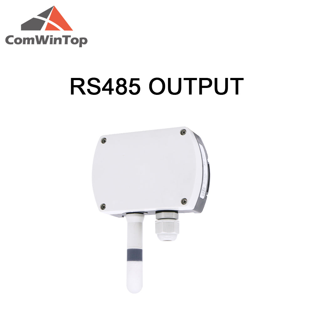 RS485 wall-mounted temperature and humidity transmitter 4-20mA temperature and humidity sensor with display track installation