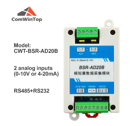 CWT-BSR Series Di / Do / 0-20mA / 0-10V / Pt100 / termocouple to RS485 Modbus Rtu IO Module