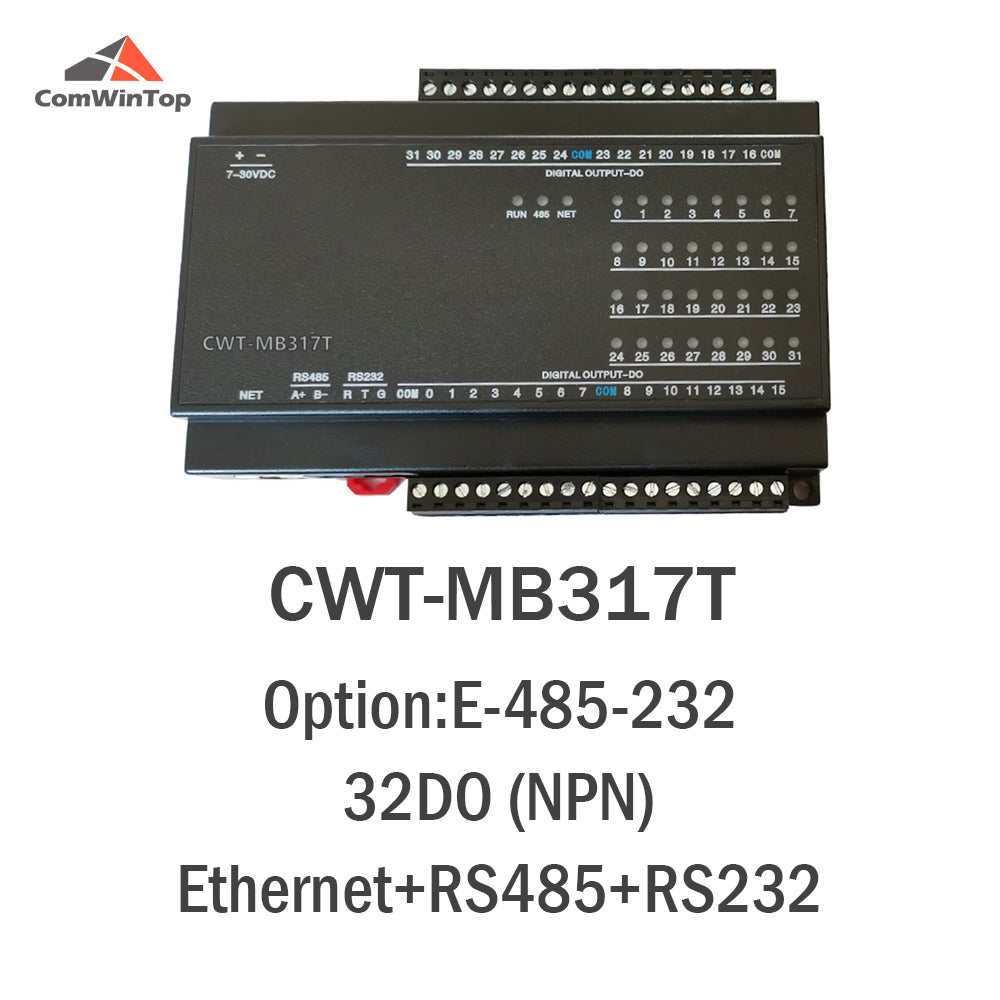 CWT-MB317T 32DO(NPN) 32-Channel Digital Output Transistor Output Modbus Controller