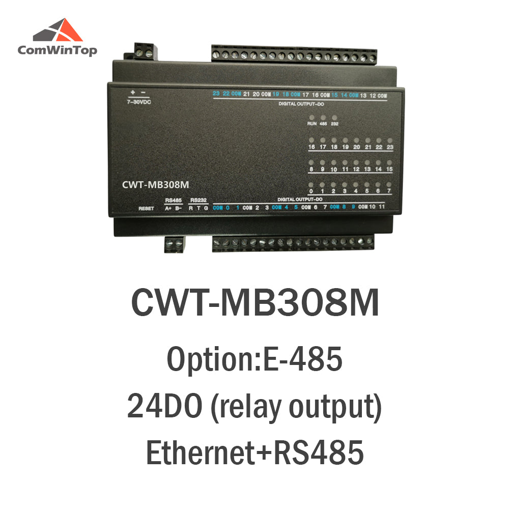 CWT-MB308M 24DO 24-Channel Digital Output Normal Open Relay Modbus Controller