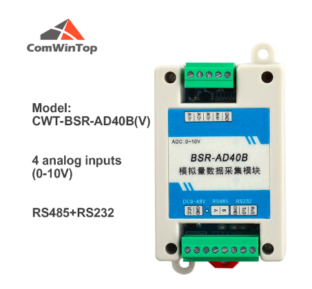 CWT-BSR Series Di / Do / 0-20mA / 0-10V / Pt100 / termocouple to RS485 Modbus Rtu IO Module