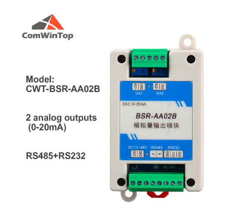 CWT-BSR Series Di / Do / 0-20mA / 0-10V / Pt100 / termocouple to RS485 Modbus Rtu IO Module