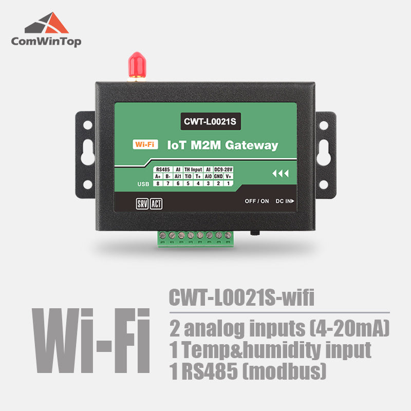 CWT-L0021S 2Ai 1Ti RS485 Modbus Gprs 3G 4G Wifi Rtu Modem Iot Gateway 1 order
