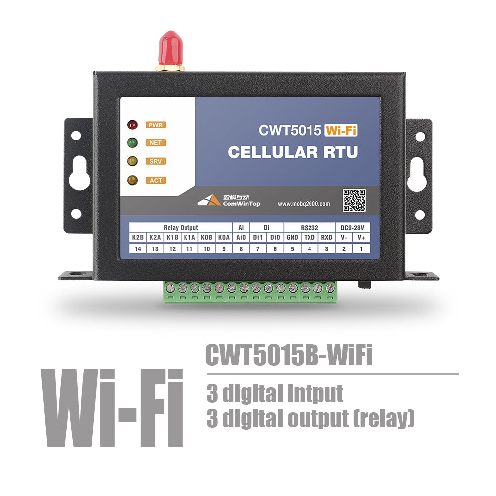 CWT5015B 3DI 3DO Gsm Gprs 4g Wi-Fi Remote Io Module Rtu Modem Controller