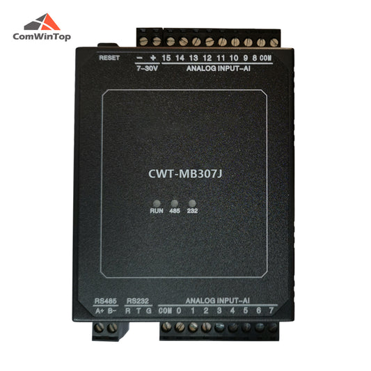 CWT-MB307J 16AI 4-20mA Analog Input 16bit Precision Modbus Rtu