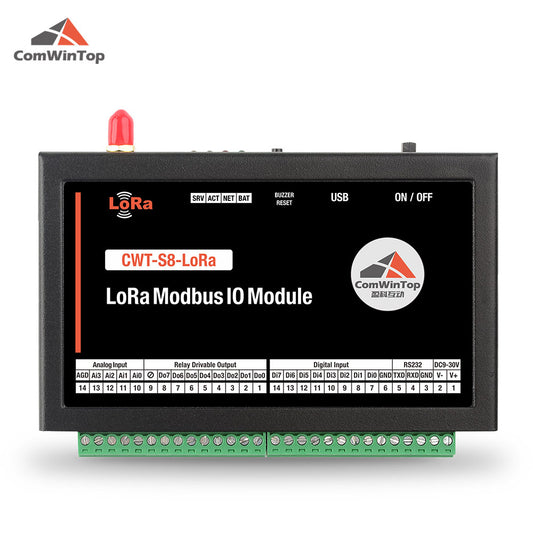 CWT-S8-LoRa 8Di+8Do+4Ai Wireless 433M LoRa Modbus IO Module Modbus RTU
