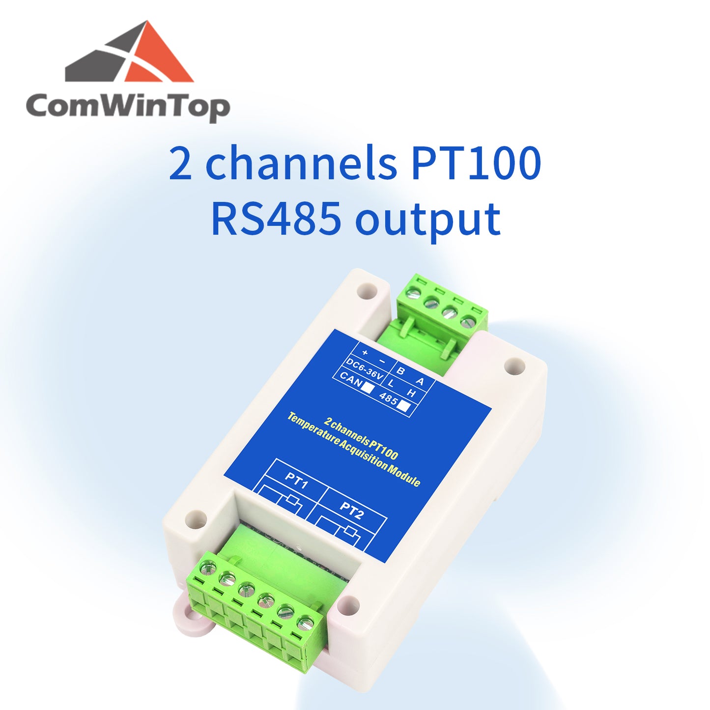 2/4/8/16 channels PT100 K/S/R/B/N/E/J/T type Thermocouple Sensor RS485 Modbus Output Temperature Acquisition Module