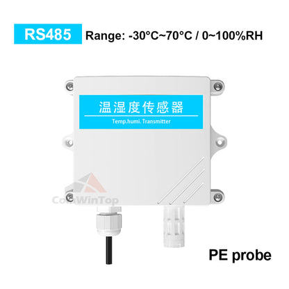 IP65 Protection RS485 Temperature Humidity Transducer Transmitter with LED Display, Support Modbus