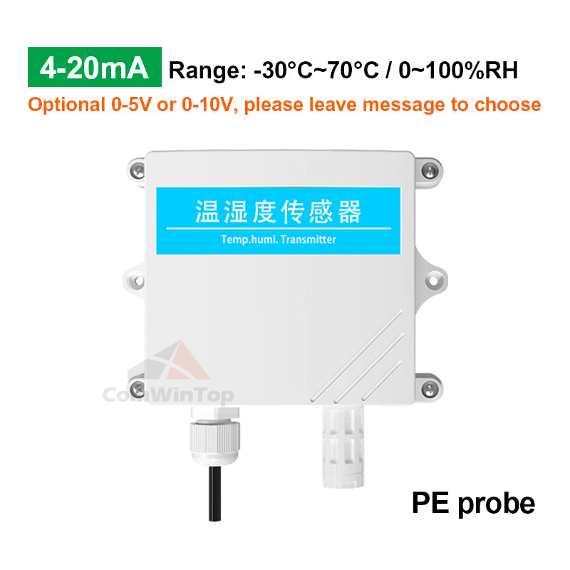 IP65 Protection RS485 Temperature Humidity Transducer Transmitter with LED Display, Support Modbus