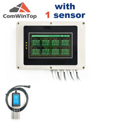 Measure Soil Temperature Moisture EC PH NPK 8-Node Soil Parameter Acquisition System with 7" LCD Touchscreen