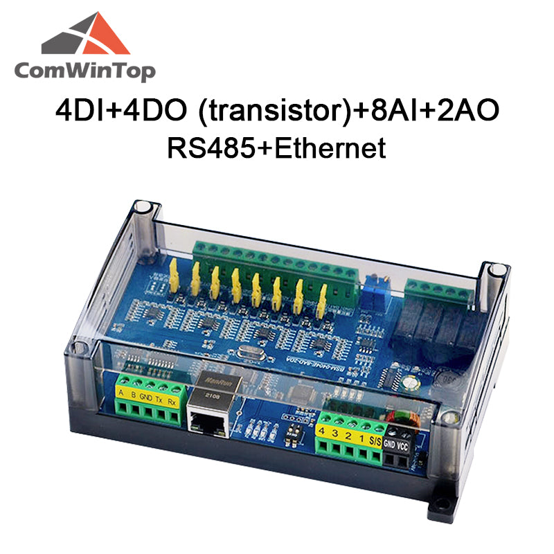CWT-BK-04040802 4Di 4Do 8Ai 2Ao Digital input and output Analog Input and Output RS485 RS232 Ethernet Modbus Rtu Io Module