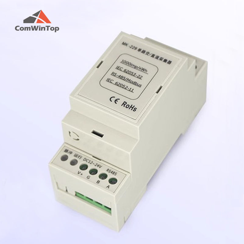 RS485 Modbus Single-channel AC/DC Power Meter Voltage Current Power En ...