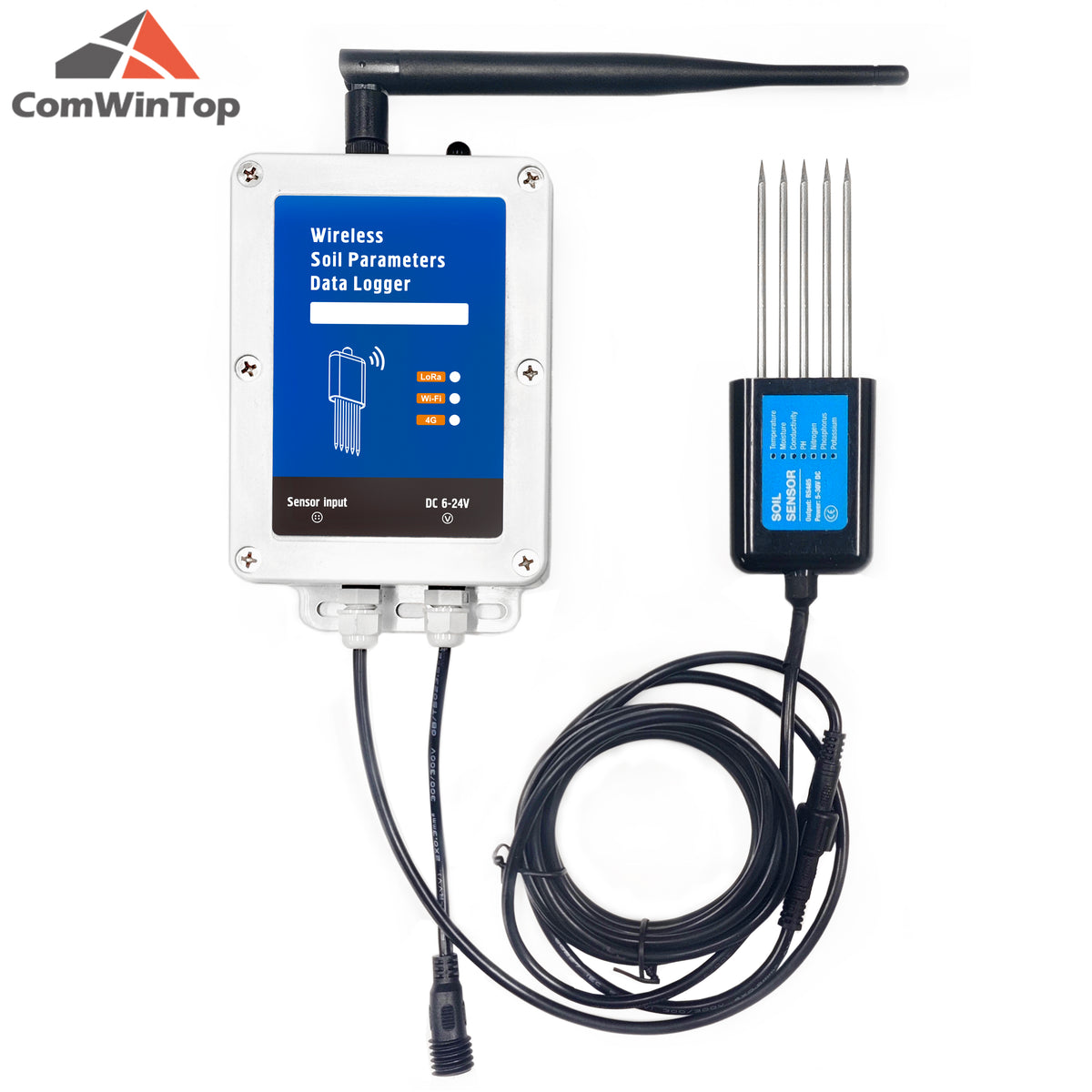 Low Consumption Soil Moisture Temperature Humidity EC PH NPK 7 in 1 Pa ...
